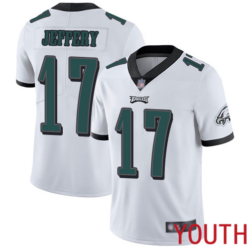 Youth Philadelphia Eagles 17 Alshon Jeffery White Vapor Untouchable NFL Jersey Limited Player Football